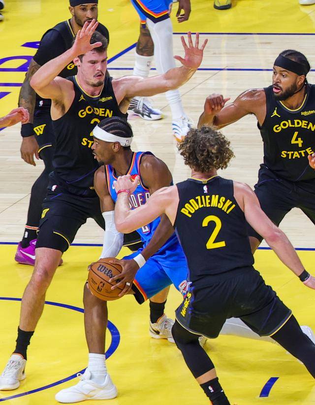 NBA常规赛｜雷霆胜勇士